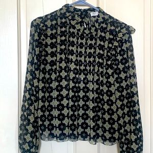 Aritzia Wilfred Patterned Blouse Size M